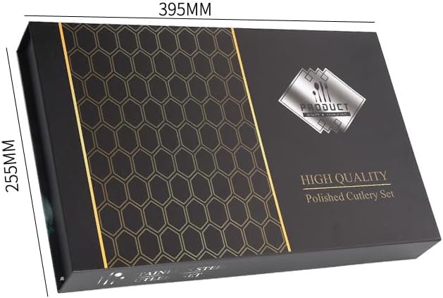 30 Pieces Silverware Cutlery Set Including 6 Pieces Dinner Forks 6 Pieces Dessert Forks 6 Pieces Knives 6 Pieces Dinner Spoons 6 Pieces Dessert Spoons