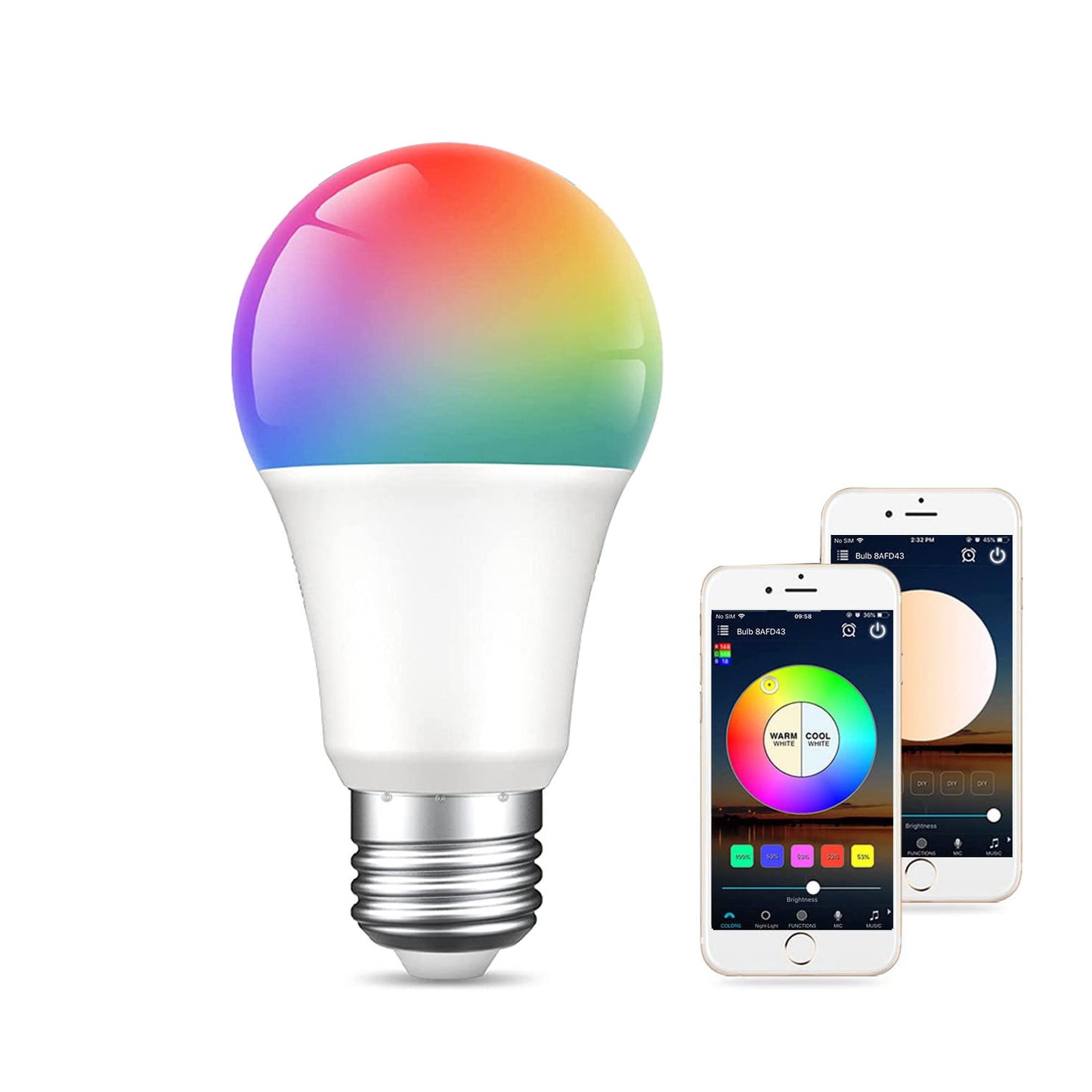 WiFi LED Smart Bulb Dimmable