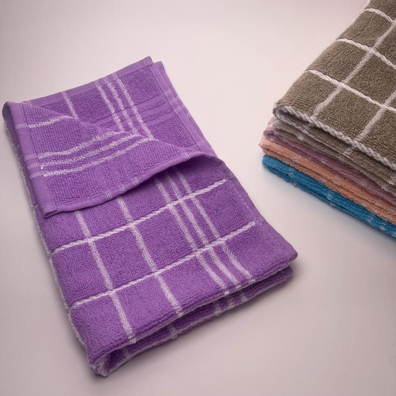 Set of 6 Cotton Kitchen Towels, Efficient Dish Drying Towels, Assorted Kitchen Towels