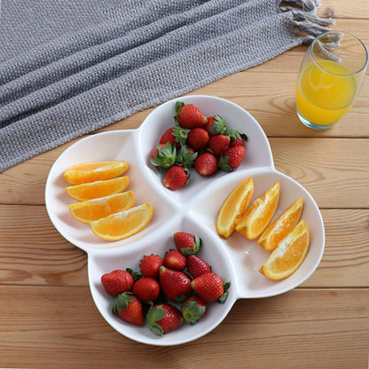 Glass Divided Serving Plate – Elegant & Functional Party Platter