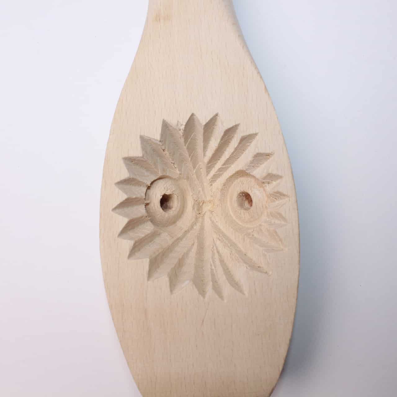 Traditional Wooden Maamoul Mold – Handmade Pastry Stamp